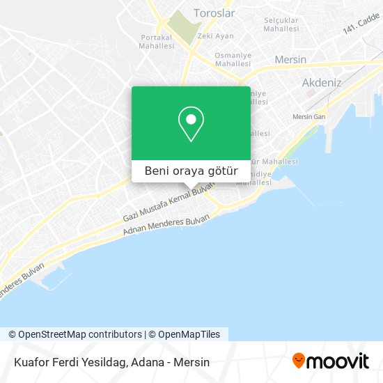 Kuafor Ferdi Yesildag harita