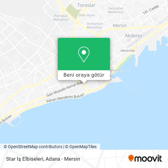 Star İş Elbiseleri harita