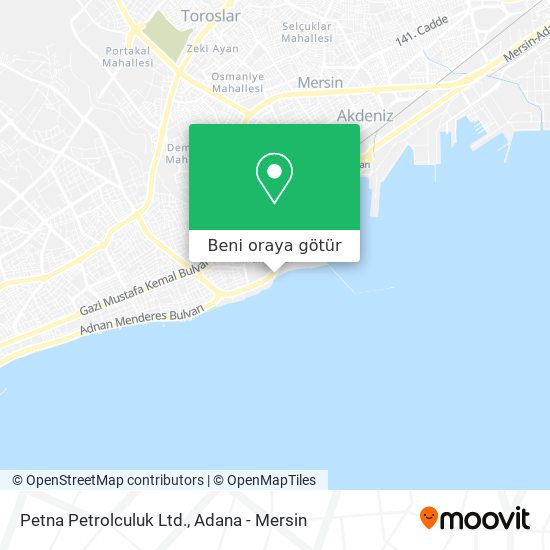 Petna Petrolculuk Ltd. harita