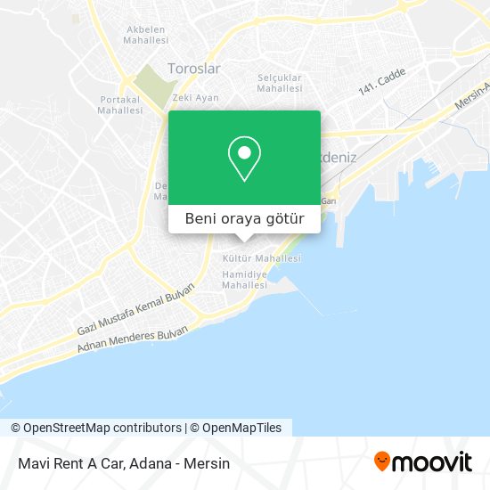Mavi Rent A Car harita