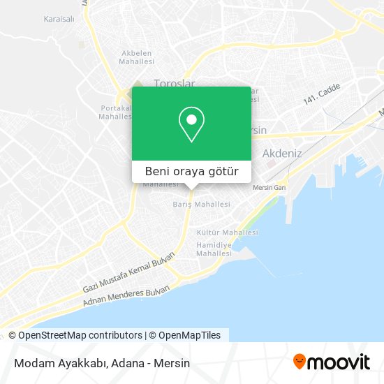 Modam Ayakkabı harita