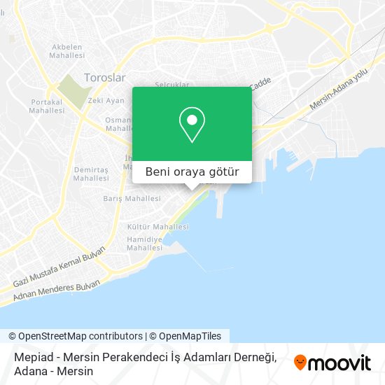 Mepiad - Mersin Perakendeci İş Adamları Derneği harita