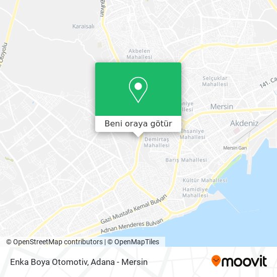 Enka Boya Otomotiv harita