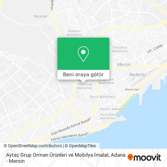 Aytaç Grup Orman Ürünleri ve Mobilya İmalat harita