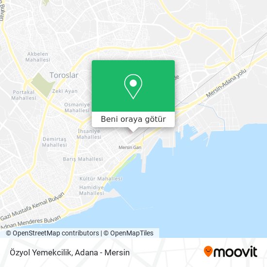 Özyol Yemekcilik harita
