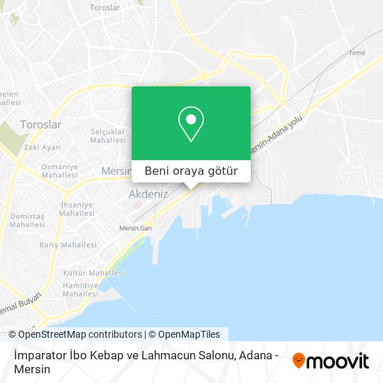 İmparator İbo Kebap ve Lahmacun Salonu harita