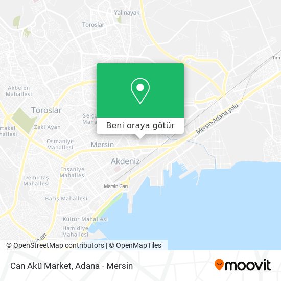 Can Akü Market harita