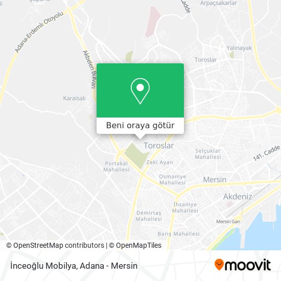 İnceoğlu Mobilya harita