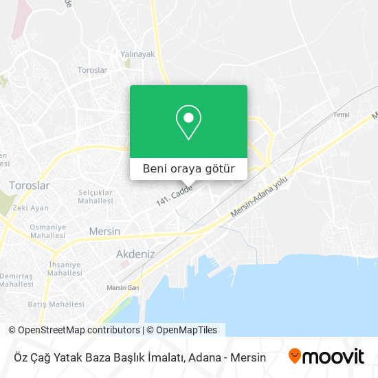 Öz Çağ Yatak Baza Başlık İmalatı harita