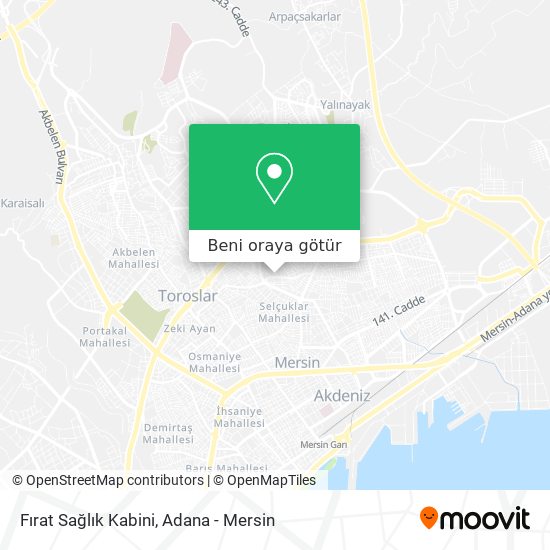 Fırat Sağlık Kabini harita