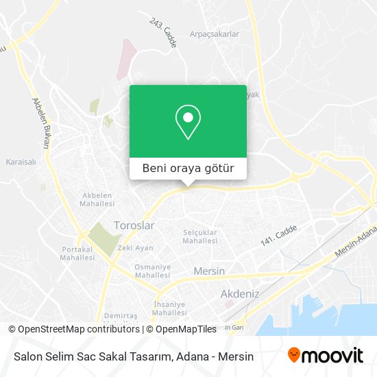 Salon Selim Sac Sakal Tasarım harita