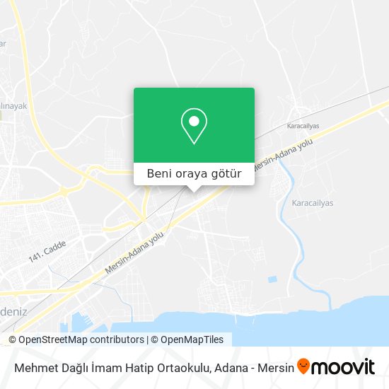 Mehmet Dağlı İmam Hatip Ortaokulu harita