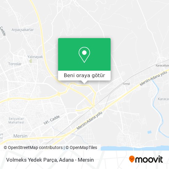Volmeks Yedek Parça harita