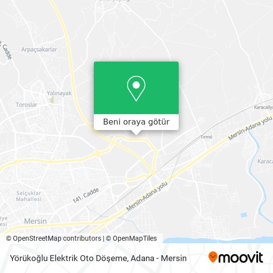 Yörükoğlu Elektrik Oto Döşeme harita