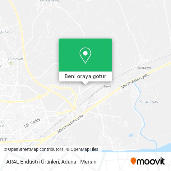 ARAL Endüstri Ürünleri harita