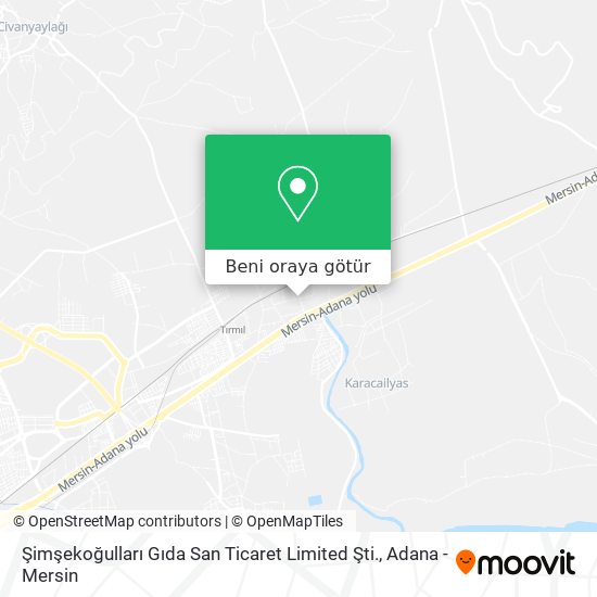 Şimşekoğulları Gıda San Ticaret Limited Şti. harita