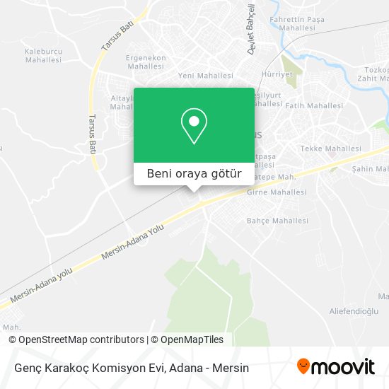 Genç Karakoç Komisyon Evi harita