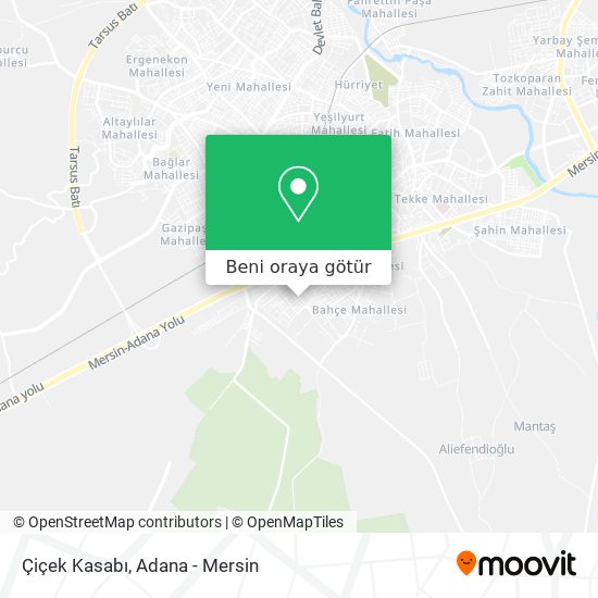 Çiçek Kasabı harita
