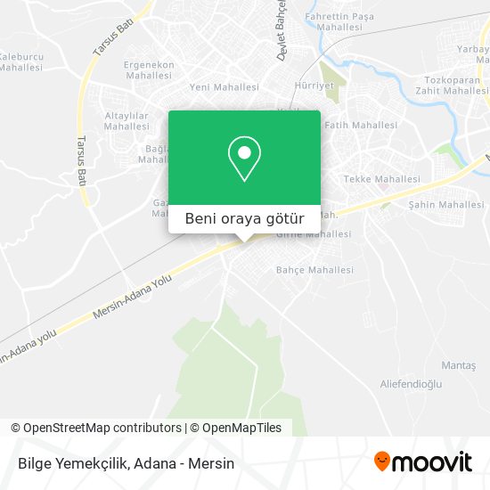 Bilge Yemekçilik harita