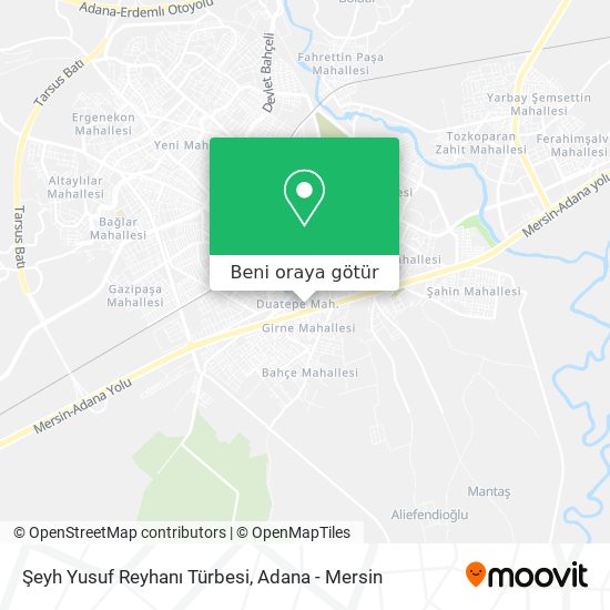 Şeyh Yusuf Reyhanı Türbesi harita