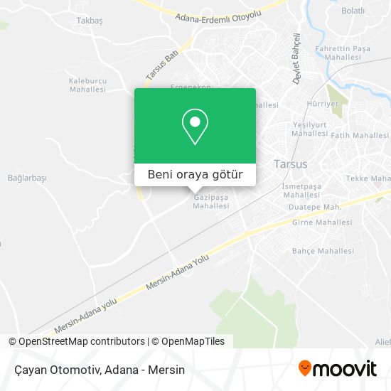 Çayan Otomotiv harita