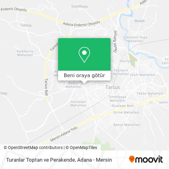 Turanlar Toptan ve Perakende harita