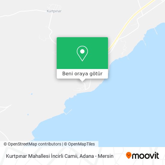Kurtpınar Mahallesi İncirli Camii harita