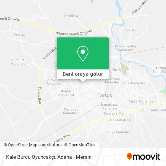 Kale Burcu Oyuncakçı harita