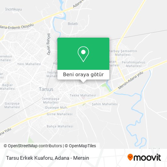 Tarsu Erkek Kuaforu harita