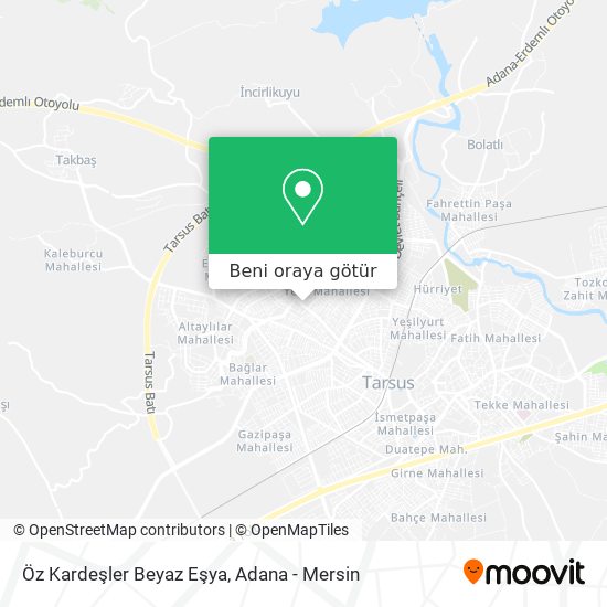 Öz Kardeşler Beyaz Eşya harita