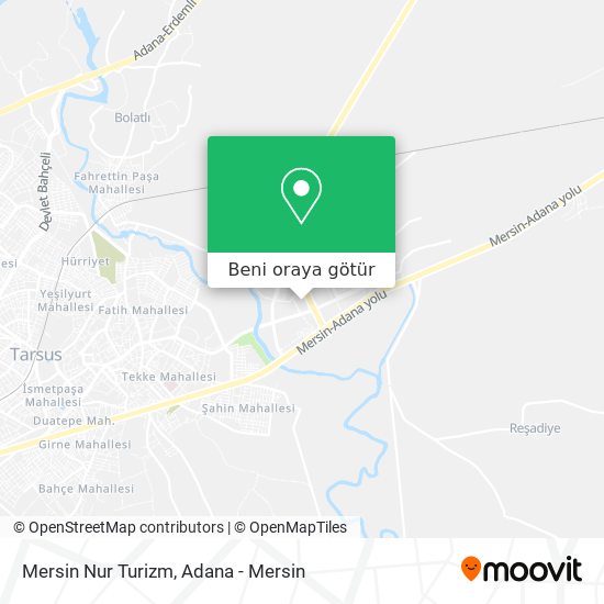 Mersin Nur Turizm harita