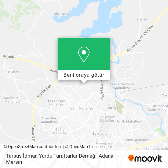 Tarsus İdman Yurdu Taraftarlar Derneği harita