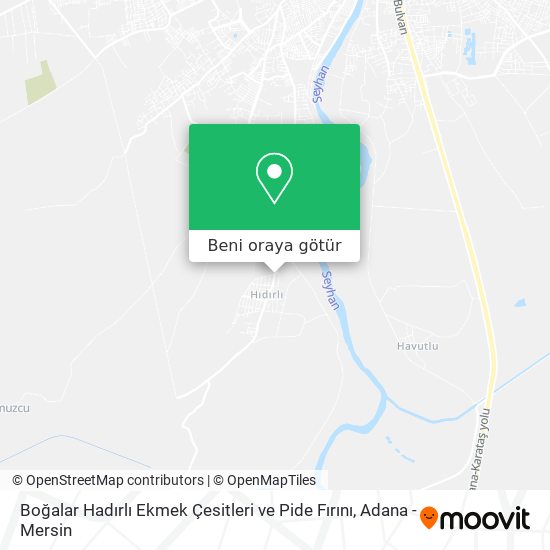 Boğalar Hadırlı Ekmek Çesitleri ve Pide Fırını harita