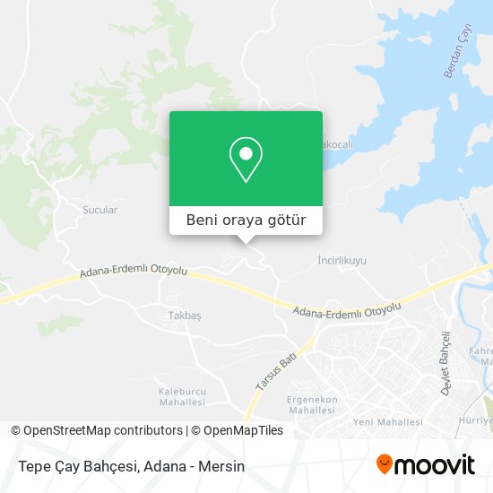 Tepe Çay Bahçesi harita