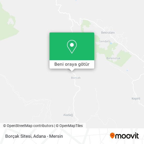 Borçak Sitesi harita