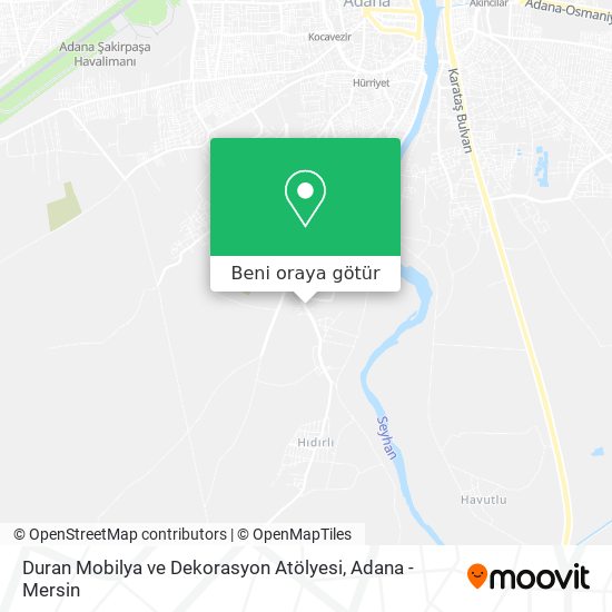 Duran Mobilya ve Dekorasyon Atölyesi harita