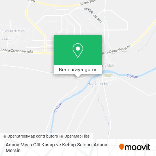 Adana Misis Gül Kasap ve Kebap Salonu harita