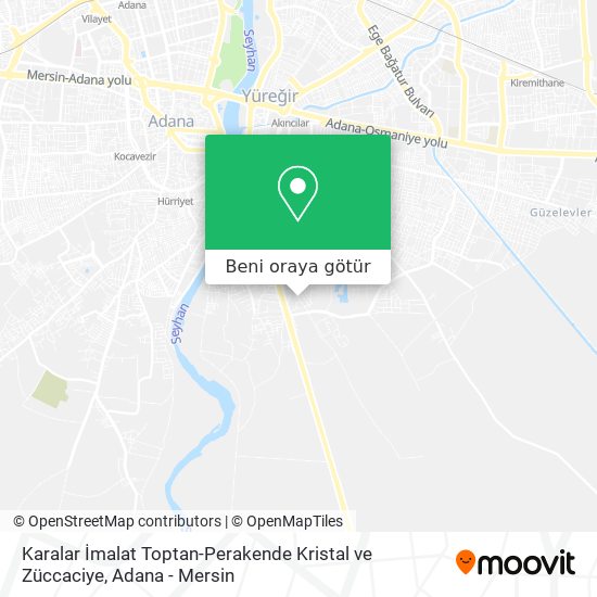 Karalar İmalat Toptan-Perakende Kristal ve Züccaciye harita