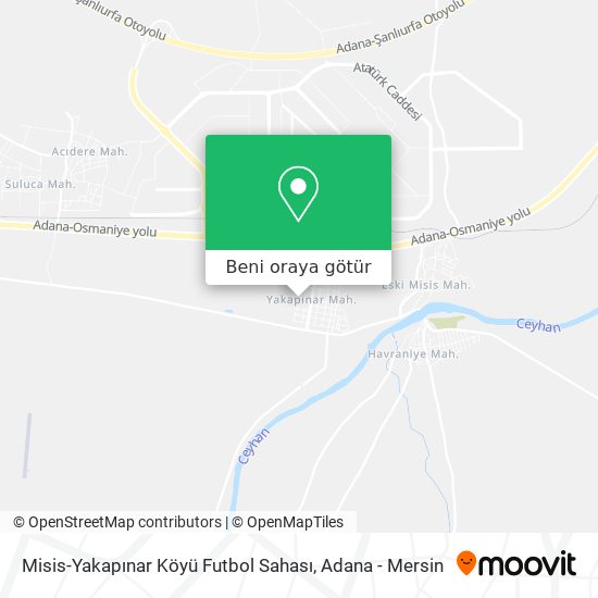 Misis-Yakapınar Köyü Futbol Sahası harita