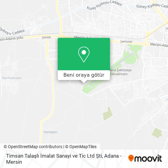 Timsan Talaşlı İmalat Sanayi ve Tic Ltd Şti harita