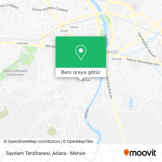 Saydam Terzihanesi harita