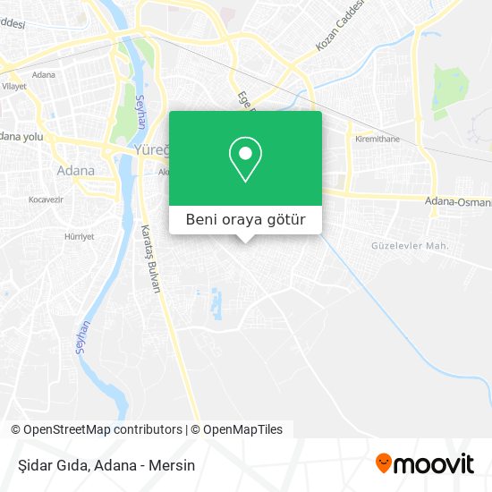 Şidar Gıda harita