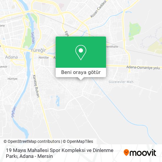 19 Mayıs Mahallesi Spor Kompleksi ve Dinlenme Parkı harita