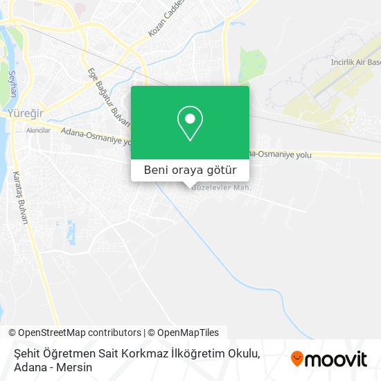 Şehit Öğretmen Sait Korkmaz İlköğretim Okulu harita