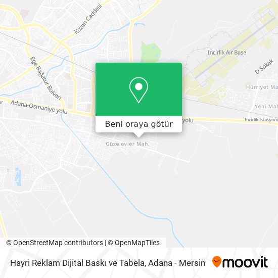 Hayri Reklam Dijital Baskı ve Tabela harita