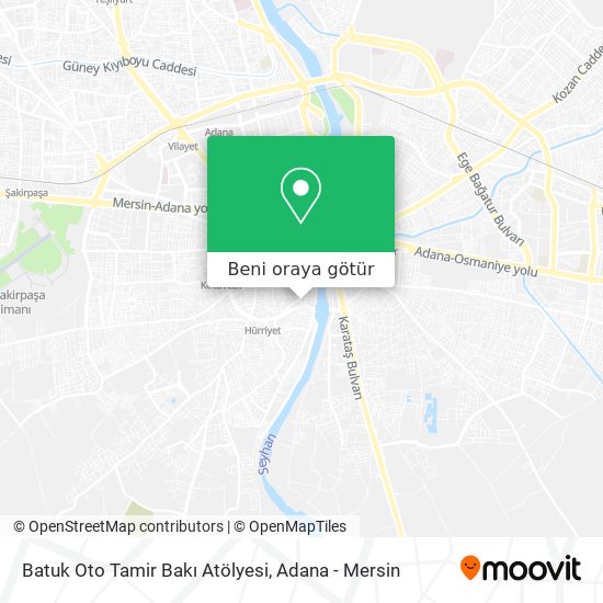 Batuk Oto Tamir Bakı Atölyesi harita