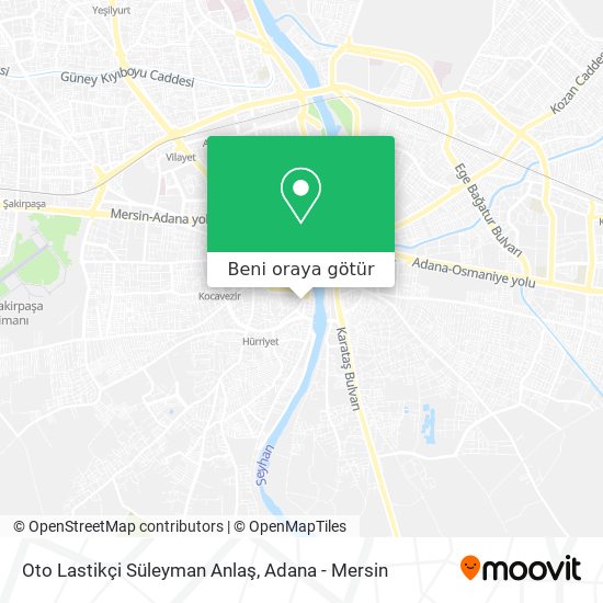 Oto Lastikçi Süleyman Anlaş harita