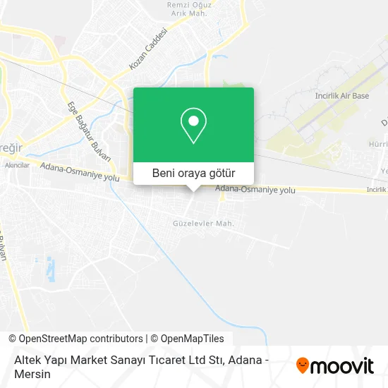 Altek Yapı Market Sanayı Tıcaret Ltd Stı harita