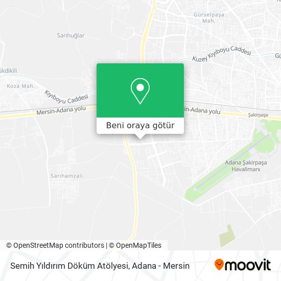 Semih Yıldırım Döküm Atölyesi harita