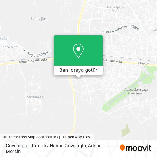 Güveloğlu Otomotiv Hasan Güveloğlu harita